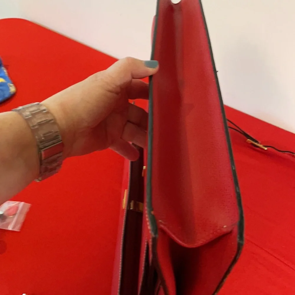 🟡 VINTAGE BALLY RED BRIEFCASE: NICE! - Picture 13 of 14